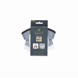 MasterClass Smart Space Folding Mezzaluna Herb Chopper, Stainless Steel/Plastic, Grey, 15.5 x 12.5 cm