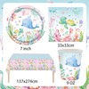 61 Pieces Under the Sea Party Tableware, Sea Themed Party