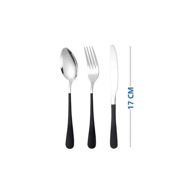 EGTMA Juego De 3 Cubiertos Portátil De Acero Inoxidable