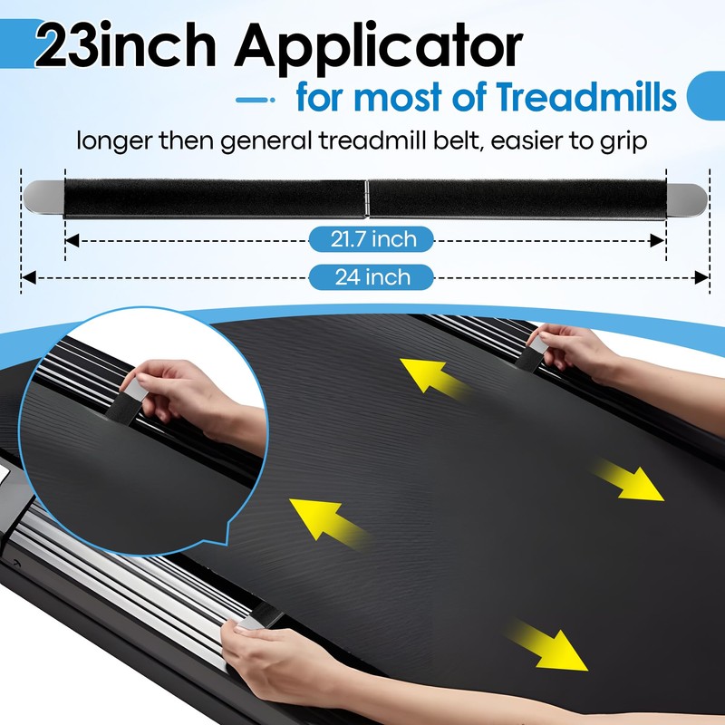 Dunkive 120ml/4oz Treadmill Lubricant with 24inch Foldable Applicator, Pure Silicone