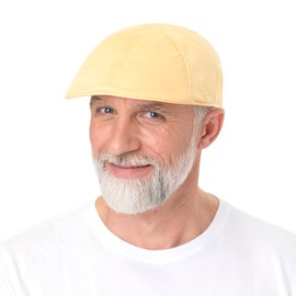 Stetson Texas Cotton Flat Cap with UV Protection 40+ - Peaked Cap Made of Cotton - Plain Hat Spring / Summer, terracotta