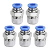 sourcing map 5pcs Push to Connect Fittings 6mm Tube OD