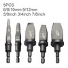 VideoPUP 5pcs Swaging Tool Drill Bit Set,Metric Pipe Expander Metric