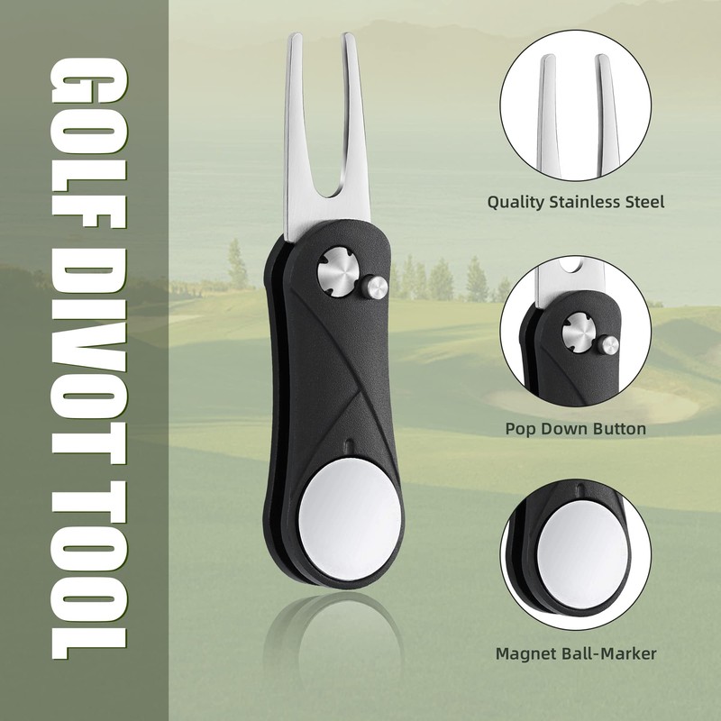Mile High Life Golf Divot Repair Tool w Magnetic Golf