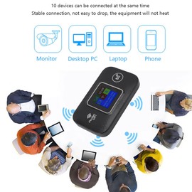 Freigeschalteter Mobiler WLAN Hotspot, 4G LTE Router mit SIM Kartensteckplatz, Kabelloses, Tragbares WLAN für Reisen, 300 Mbit/s Hochgeschwindigkeit, 10 Benutzer, 3000 MAh für