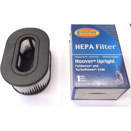 EnviroCare Replacement HEPA Filtration Vacuum Cleaner Filters Designed to Fit Hoover Fold Away Turbo Power 3100 HEPA Pleated Filter, Upright, Bageless, Widepath Vacuum Cleaners 1 Filter