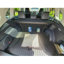 EACCESSORIES EA Rear Trunk Organizer Cargo Net for Toyota RAV4 2019-2023 - Floor/Envelope Style Cargo Nets for SUV-Premium Mesh Car Trunk Organizer Vehicle Carrier Storag - Compatible with Toyota RAV4