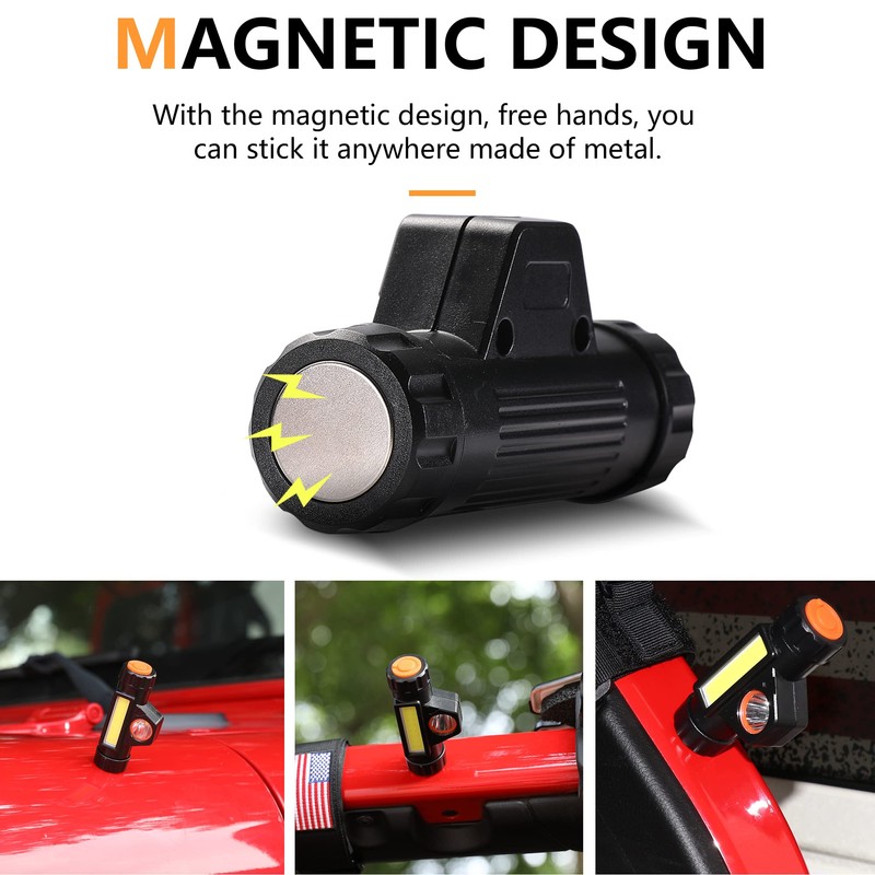 RERPRO Roll Bar Grab Handles with Dome Light for 1945-2025