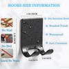 Razor Holder Shaver Hook Hanger Stand(2 Pack)Heavy Duty Self Adhesive