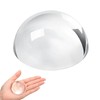 EsiFare Paper Weight Transparent Hemispherical 5.5cm Diameter Glass Magnifier Calligraphy