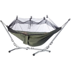 Semptec Urban Survival Technology Hammock Net: Set of 2 Parachute Silk Hammock with Mosquito Net (Foldable Hammock, Hammock with Mosquito Nets, Picnic)