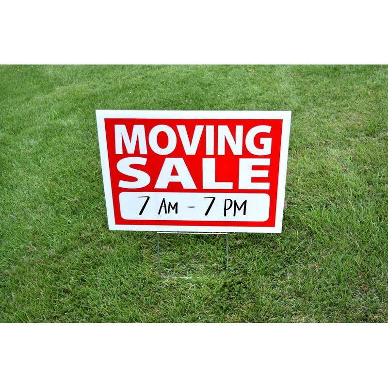 Sturdy Metal Wire Step Stake Frame for Yard Signs -