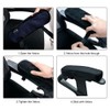 2Pc Memory Foam Armrest Cushions Support Elbow Arm Rest Cover