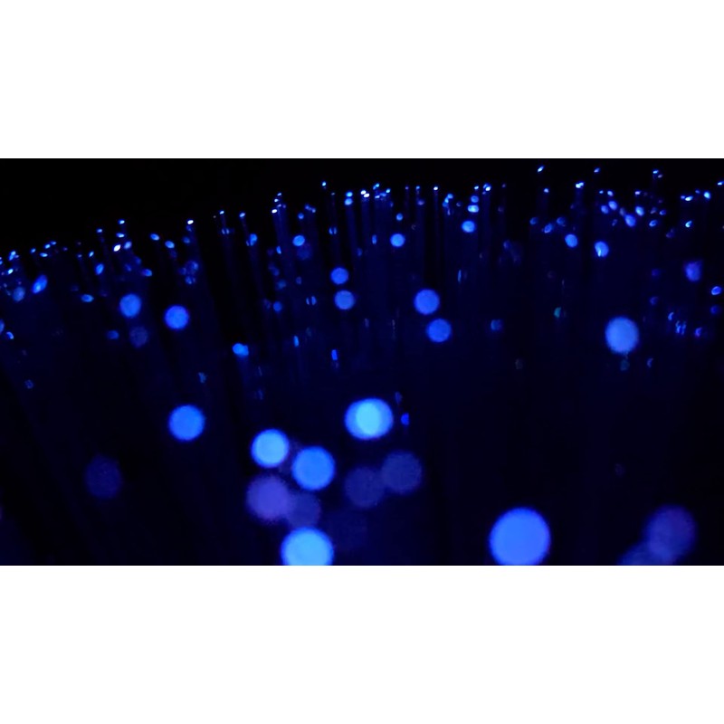 Tinc Funky Fibre Optic Lamp - Bedroom Mood Lighting, Plastic,Silver