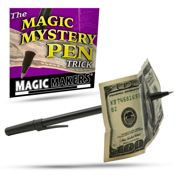 Magic Makers Mystery Trick Pen Through Dollar Effect Prop