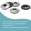 sourcing map Bonded Sealing Washers 19x6.3x2.8mm Stainless Steel EPDM Rubber