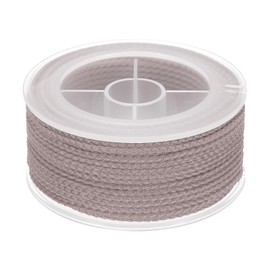 MECCANIXITY Hilo de Nylon Trenzado para Cuentas, Cordón Elástico de 16m para Hacer Pulseras, Cuerda de Cuerda para Hacer Joyas Manualidades Collares, Té Claro