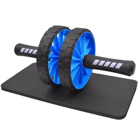 FEELCAT Abdominal Roller, High Stability, Ab Roller, Quiet, Mat Included, Abdominal Training Equipment, For Women, Beginners (Blue for Motorcycles)