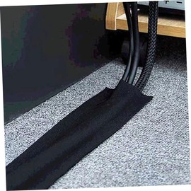 LABRIMP Floor Cable Cover Cord Organizer Cord Concealer for Home Office Rugs Non Slip Cable Protector Prevents Tripping Easy to Install Durable Reusable