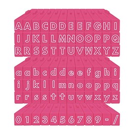 Contact USA Medium 84 Piece Futura Outline Pegz Connectable Stamps Bundle, Pink
