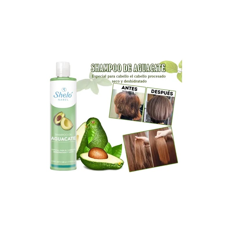 Shampoo De Aguacate Sheló Nabel 530ml Hidratante