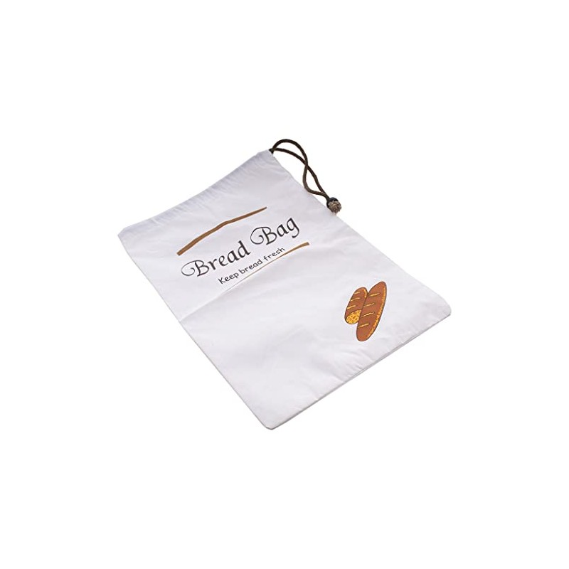 GSD Bread Bag with Drawn String of Cotton, Brown