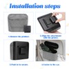 JNNJ Car Mini Rubbish Bin with Lid, Multifunctional Small Car