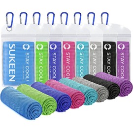 Sukeen Cooling Towel (40"x12"), Ice Towel Sets,Soft Breathable Chilly Towel,Microfiber Towel for Yoga,Sport,Running,Gym,Workout,Camping,Fitness,Workout & More Activities