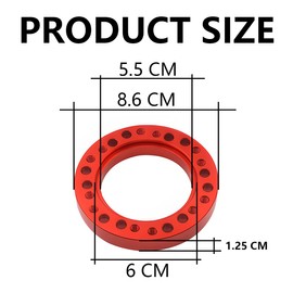 JNNJ Universal Car Steering Wheel Hub Adapter Aluminium Alloy Car Steering Wheel Hub Racing Spacer Pad Adapter Lift Kits, Steering Wheel Hub Racing Spacer Pad Lift Kits, Car Steering Wheel Spacer