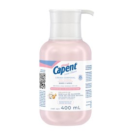 Capent, Crema Corporal para piel normal de bebés y niños | Brinda una sensación de suavidad e hidratación | 400 ml