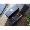 WANCHER Oncher Terasaki Leather Pen Case, Black Fountain Pen Case,