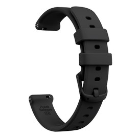 WUWOCJ Soft Silicone Sport Bands Compatible with Garmin Lily 2/Lily 2 Active Smart Watch Quick Release Replacement Wristband (Black)
