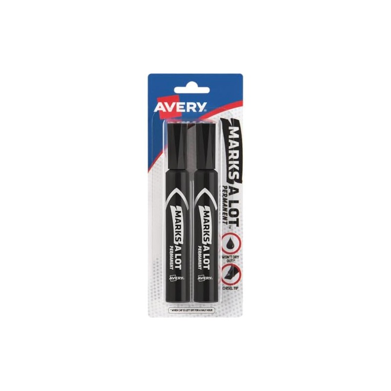 07902 Black Marks-A-Lot Permanent Marker 2 Count