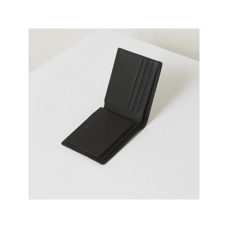 Hazzys (신세계센텀점)HAZZYS ACC블랙 가죽 음각 레터링 패턴 반지갑 HJWA4E580BK (Shinsegae