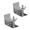 2pcs Mounting L Bracket and wingnut for Woven Wood or