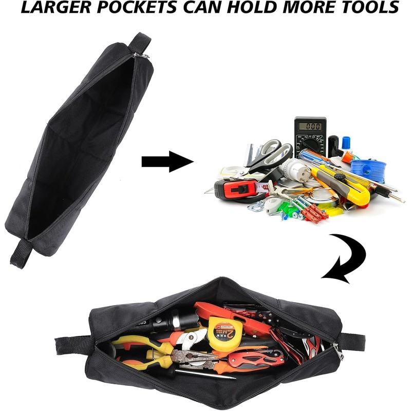 Tool Bag,40cm×11cm tool Bag Organiser,Heavy Duty Muti-Purpose Wide Open Mouth