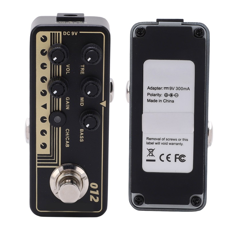 Digital Preamp Pedal Classic Rock Sound Effect Micro Preamp Effect