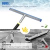 Heavy Duty 8FT Pool Brush Combo - 2-in-1 Pool Scrubber