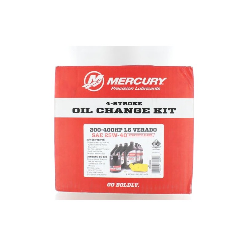 Mercury 200-400HP L6 Verado Oil Change Kit 8M0188359