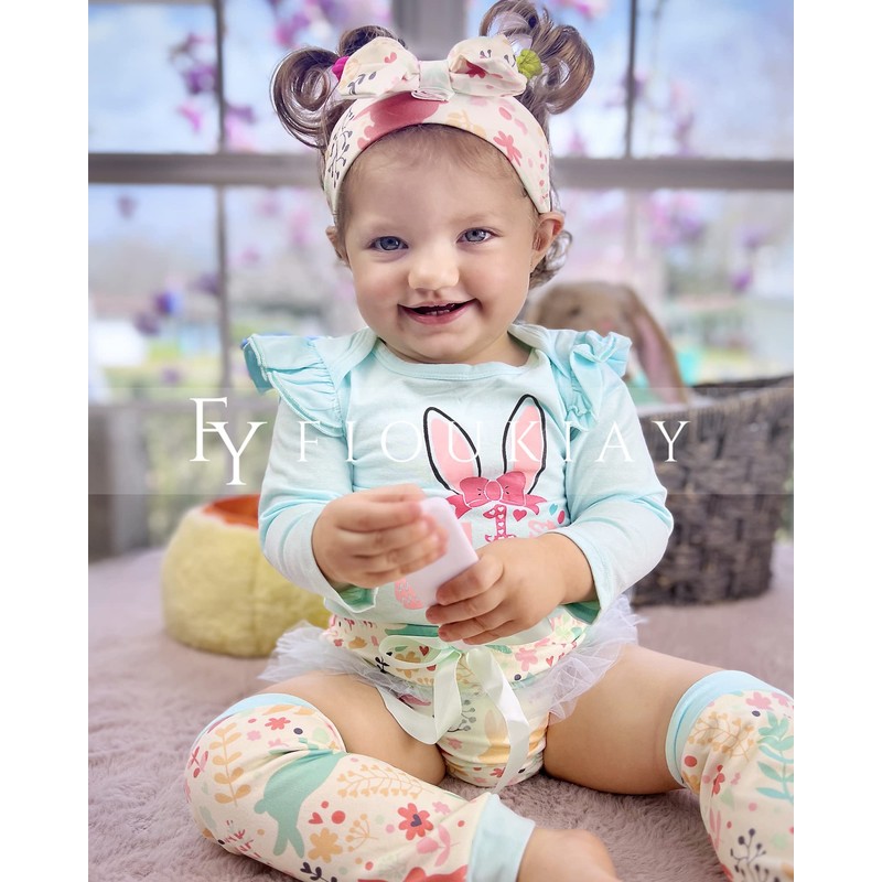 Conjunto de 4 piezas de ropa de conejo de Pascua