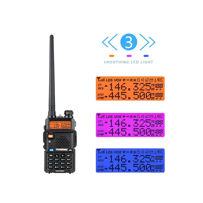BAOFENG UV-5R Dual Band Two Way Radio (Black),144-14