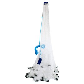 HYDDNice Hand Throw Fishing Cast Net 4ft/6ft/8ft/10ft/12ft Radius Saltwater Fishing Net for Bait Trap Fish (8)