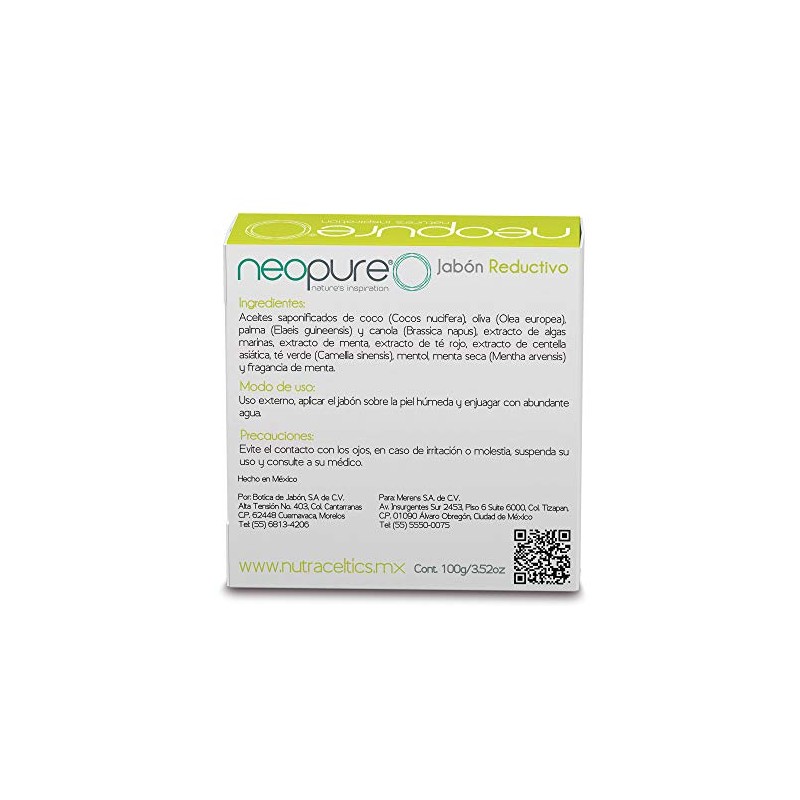 Neopure Jabon Reductivo Barra De 100 G