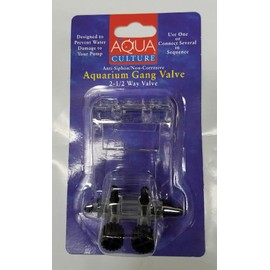 Aquarium 2-1/2 Way Gang Valve, 1 Ct-Aqua Culture-0002780690475