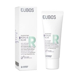 Eubos Cool and clear, anti-redness, day cream, 40 ml, SPF 20, dermatologist-recommended for reddened skin, blue light protection to protect against blue screen light