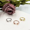 Initial Rings for Women Teen Girls Stackable Butterfly Initial Letter