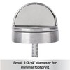BRINKS Commercial - Dome Floor Door Stop, Satin Chrome Finish