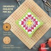 Olikraft Crochet Board with Pegs - 15 Pins Granny Square