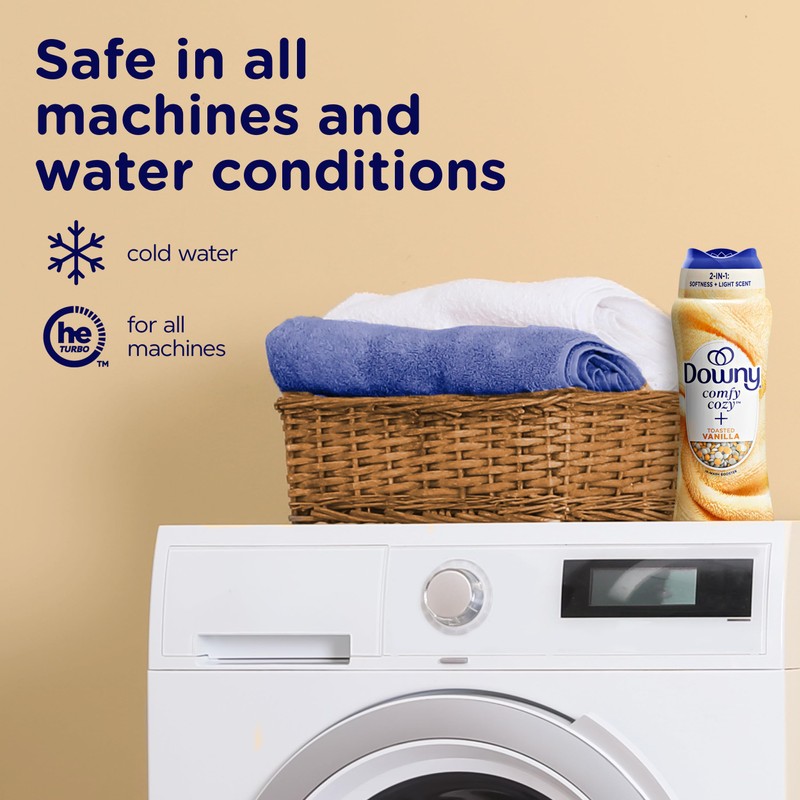 Downy Blends In-Wash Laundry Scent Booster Beads, Toasted Vanilla Scent,