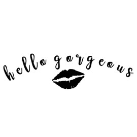 Hello Gorgeous Mirror Decal Vinyl Decal Bathroom Decor 10 Inch Wide